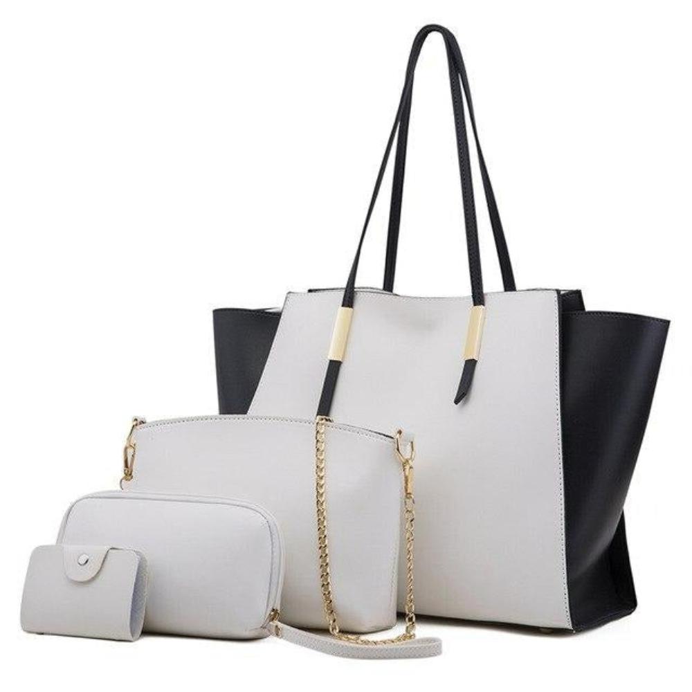 Ensemble Amawinc Amy Tote Quatre Sacs Polyvalents Cabas Bandoulière Pochette Porte Clé Pour Toutes Les Occasions