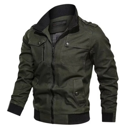Amawinc Veste Décontractée Pour Homme En Coton Col Montant Léger Pour Printemps Automne