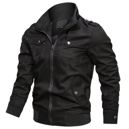 Amawinc Veste Décontractée Pour Homme En Coton Col Montant Léger Pour Printemps Automne