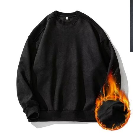 Sweat Oversize En Faux Suède Pour Homme Amawinc Confort Quotidien Automne Et Hiver