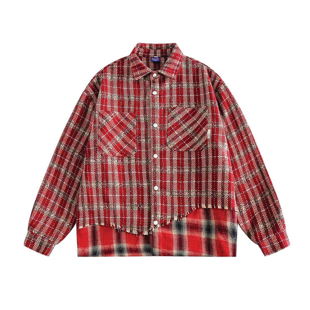 Chemise À Carreaux Décontractée En Coton Boutonnée Par Amawinc Pour Quotidien Et Superposition Automne