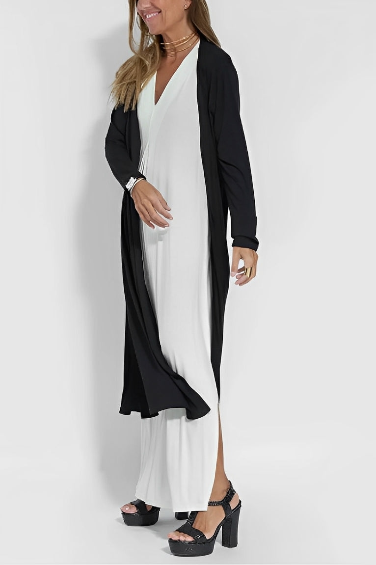 Schlankes Christina Kleid mit V-Ausschnitt