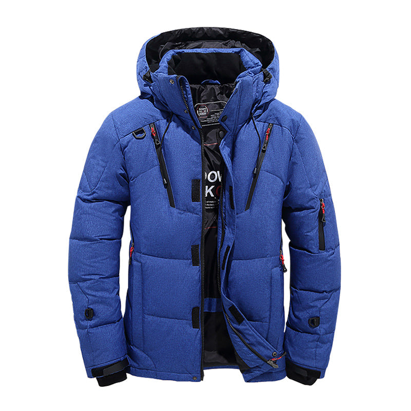 Amawinc Manteau Doudoune Matelassé À Capuche Hiver Chaud Imperméable Pour Activités Extérieures Randonnée