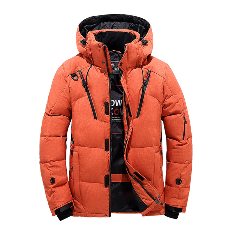 Amawinc Manteau Doudoune Matelassé À Capuche Hiver Chaud Imperméable Pour Activités Extérieures Randonnée