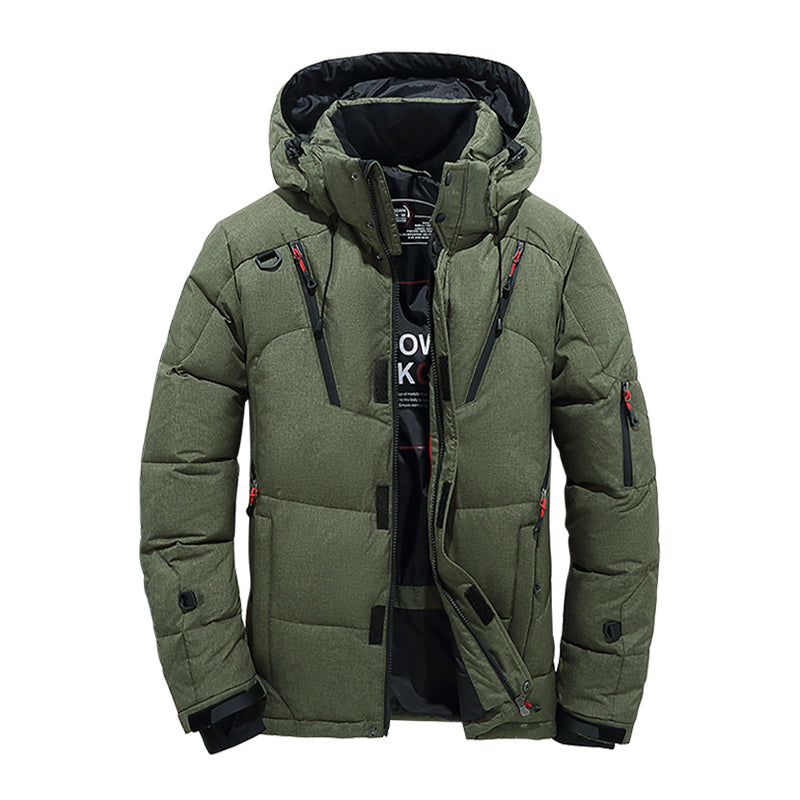 Amawinc Manteau Doudoune Matelassé À Capuche Hiver Chaud Imperméable Pour Activités Extérieures Randonnée