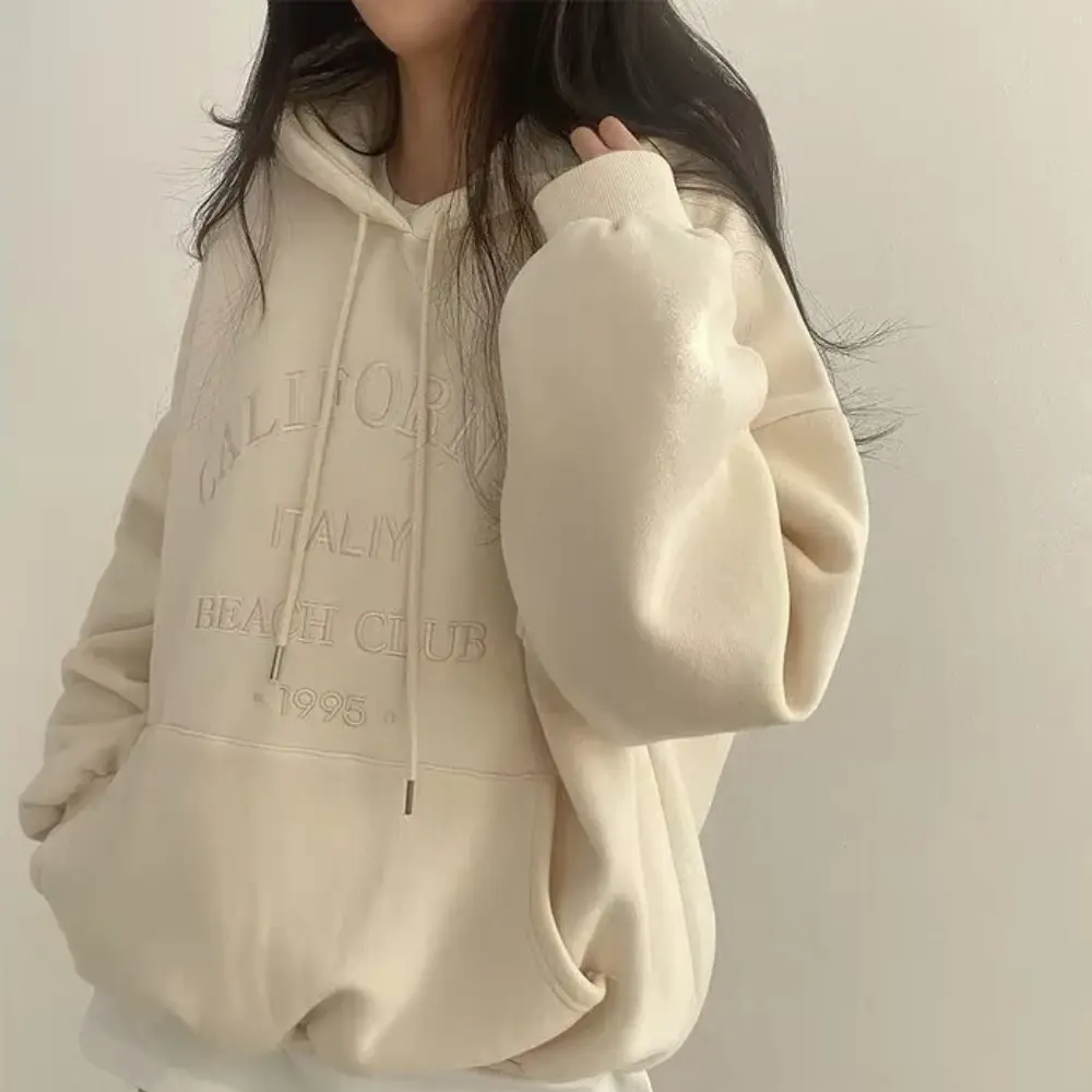Sweat À Capuche Doublé Polaire Sabrina Coupe Ample Chic Idéal Pour La Superposition Printemps Automne Hiver