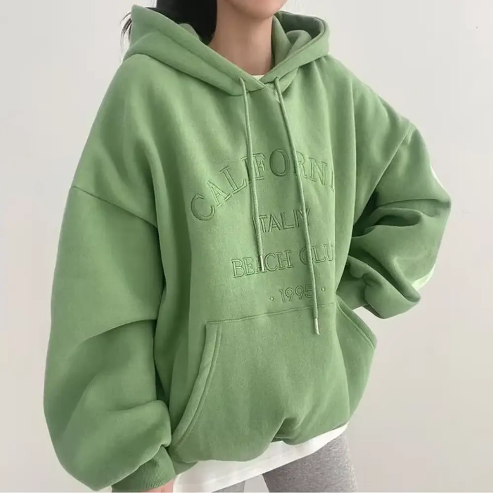 Sweat À Capuche Doublé Polaire Sabrina Coupe Ample Chic Idéal Pour La Superposition Printemps Automne Hiver