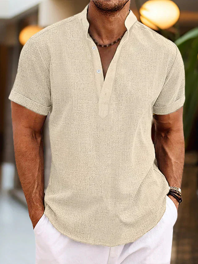 Silas Men's Linen Shirt: Breathable Summer Shirt in Many Colors