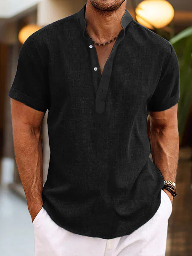 Silas Men's Linen Shirt: Breathable Summer Shirt in Many Colors