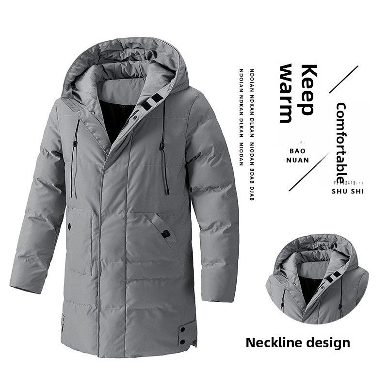 Manteau Long Pour Homme Élégant Et Chaud Style Trench Classique Pour Hiver Froid