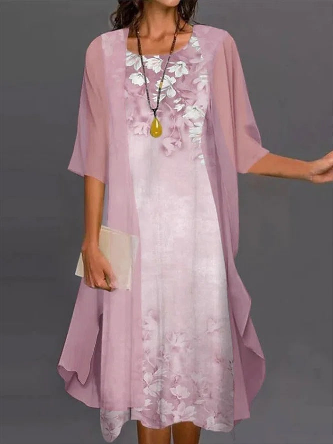Robe Élégante en Dentelle et Chiffon pour Mère de la Mariée Robe de Soirée Formelle pour Mariages et Fêtes