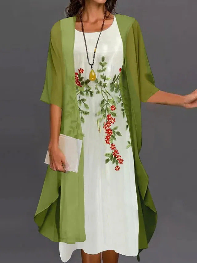 Robe Élégante en Dentelle et Chiffon pour Mère de la Mariée Robe de Soirée Formelle pour Mariages et Fêtes