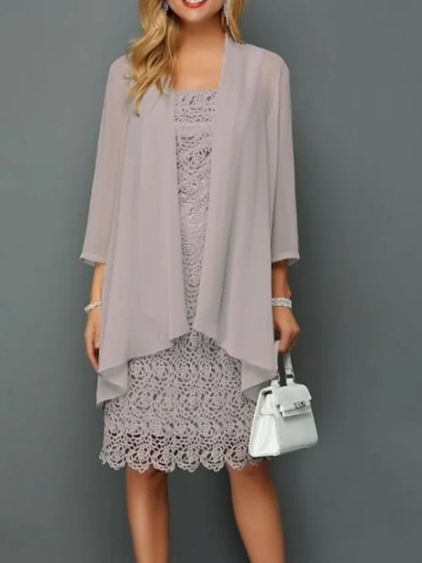 Robe Longue En Dentelle Et Chiffon Pour Soirée Élégante Avec Doublure Disponible En Tailles Variées Et Coloris Variés