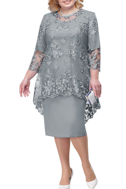 Robe Slim Brodée Pour Trajets Quotidiens Chic Confortable Pour Le Bureau Polyvalente Quotidiennement