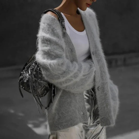 Amawinc Cardigan Doux En Maille Léger Pour Toutes Saisons Confort Polyvalent Pour Style Décontracté