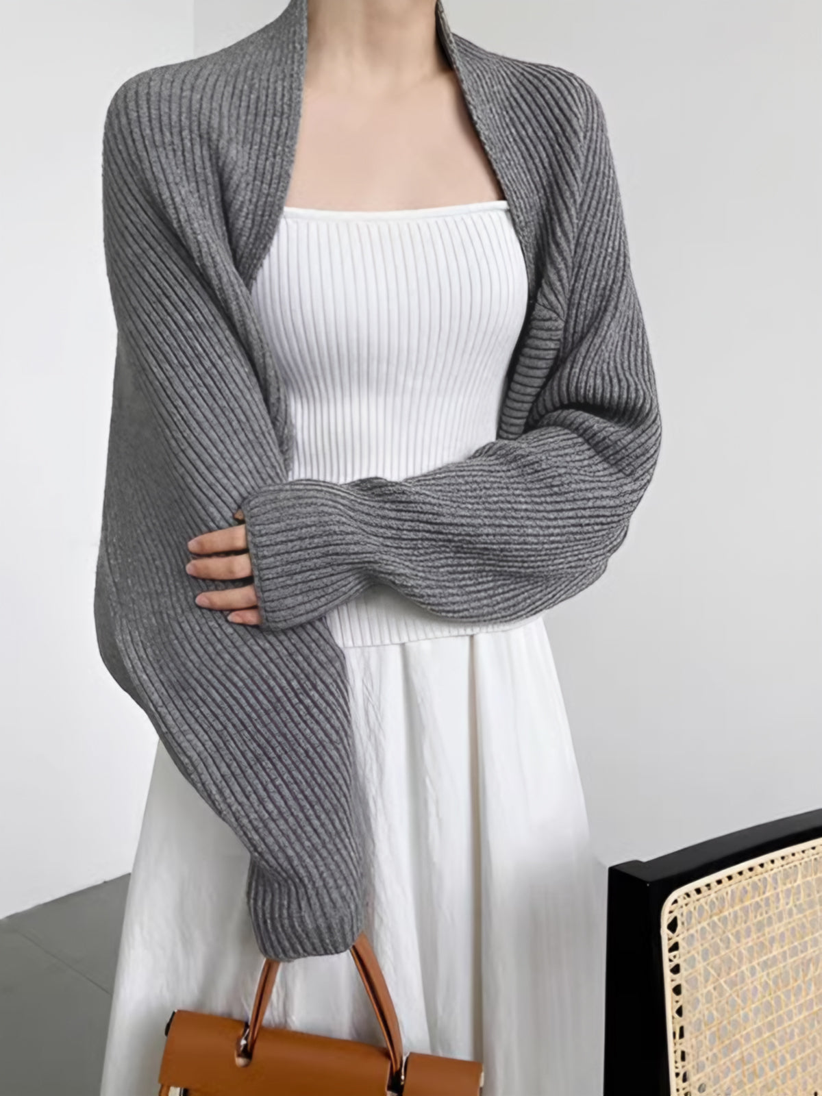 Sophie Cardigan Ouvert Doux et Élégant En Maille Tricotée Confort Léger Idéal Pour Superposer Vos Tenues Chic Polyvalent