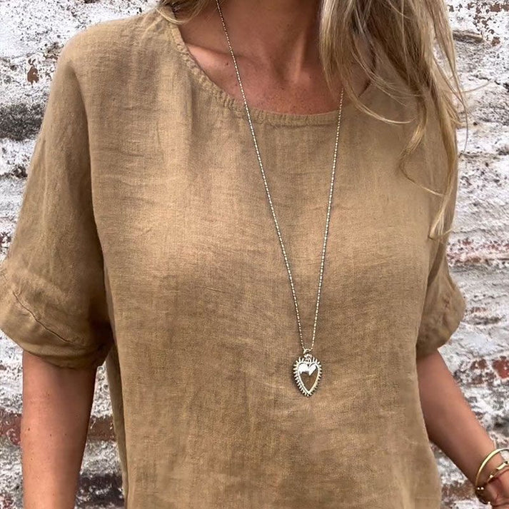 CLARISSA – Locker Leinenhemd