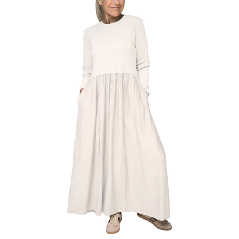 Damen Strick-Midi Kleid mit langen Ärmeln von Eliana