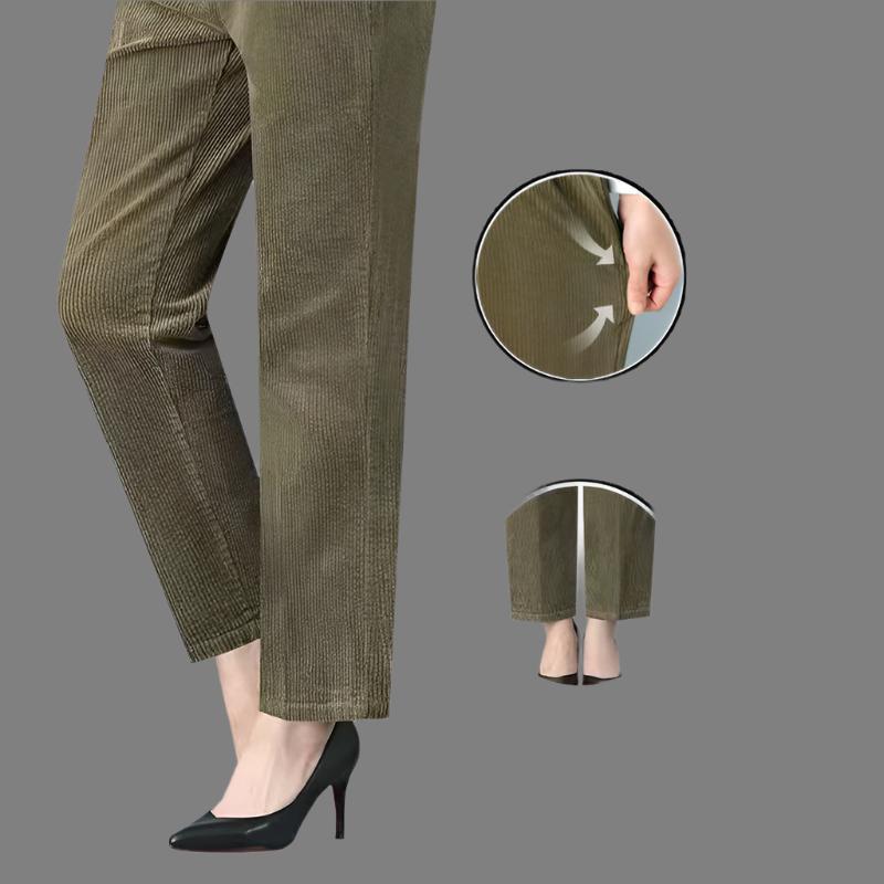 Damen-Cordhose Tamara: Hochwertig, hoch tailliert und elastisch