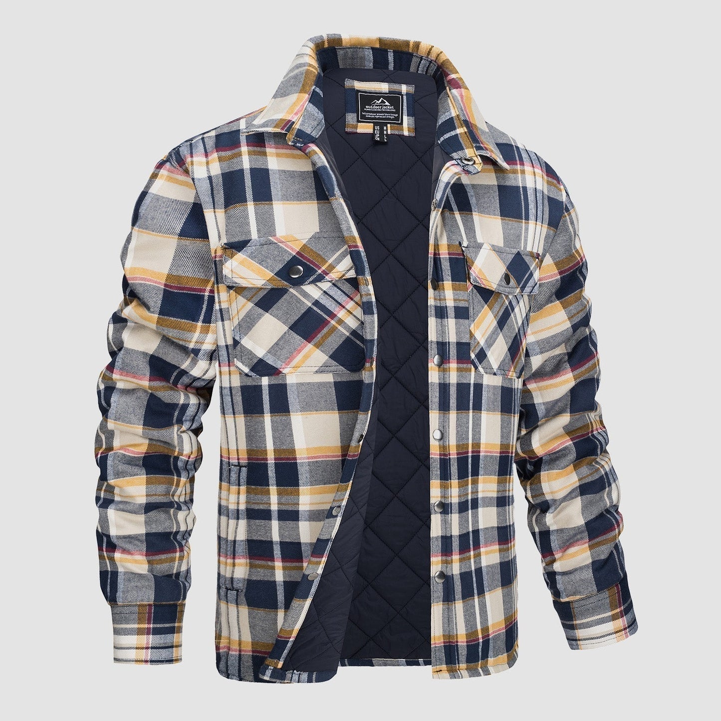 Veste Flanelle Thorne Pour Homme Par Amawinc Veste Chemise À Carreaux Extérieur Résistant Et Doublure Matelassée