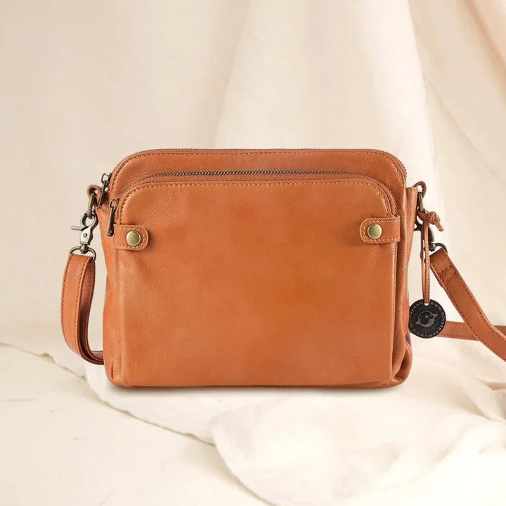 Amawinc Sac Bandoulière En Cuir À Trois Compartiments Et Pochette Organisation Sophistiquée Pour Professionnels Modernes