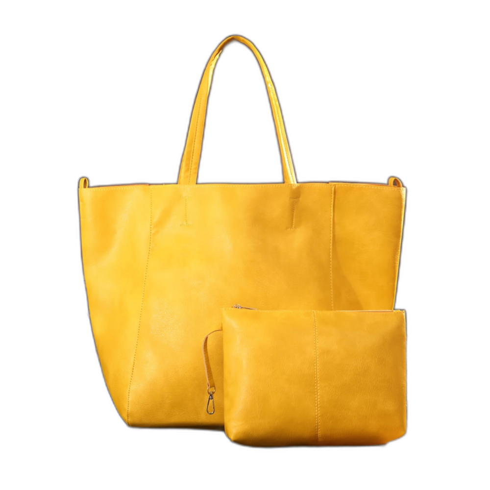 Amawinc Heather Sac Tote En Cuir Végan Avec Pochette Amovible Et Design Spacieux Pour Toutes Saisons
