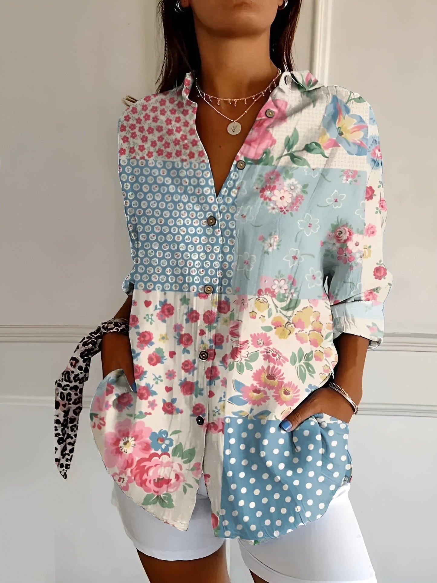 Blouse Boutonnée D'Été Rachel Polyvalente Pour Travail Décontracté Weekend Et Tenue Chic