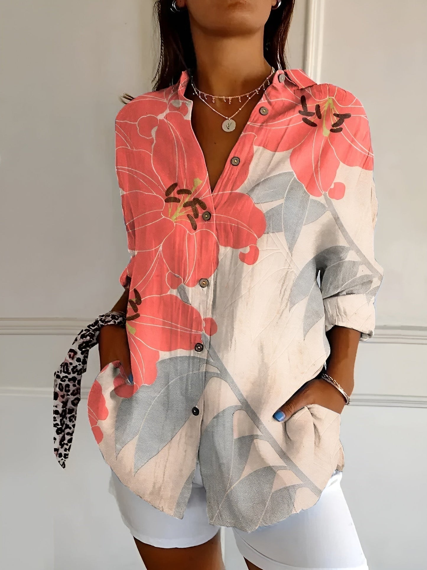 Blouse Boutonnée D'Été Rachel Polyvalente Pour Travail Décontracté Weekend Et Tenue Chic