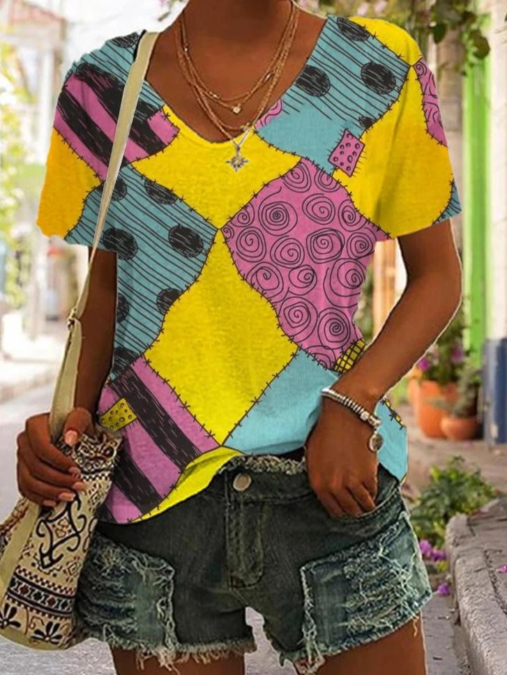 Damen-Shirt von Allegra mit Patchwork-Muster