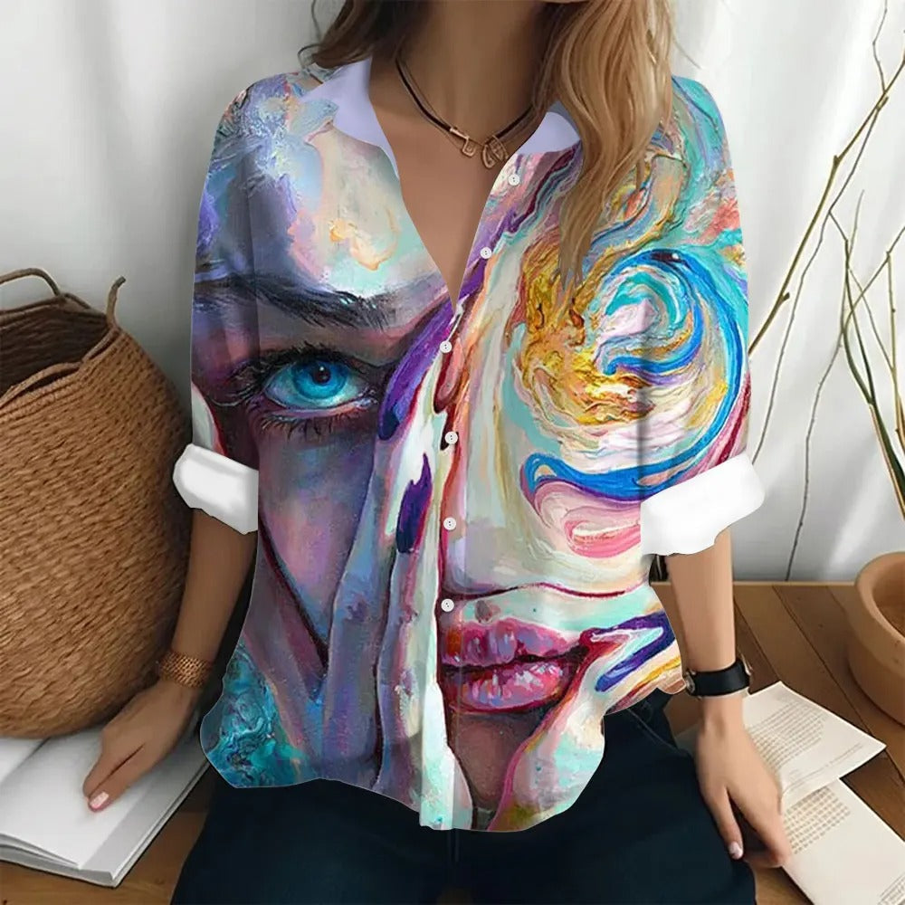 Damen-Langarmshirt aus Rosmarin