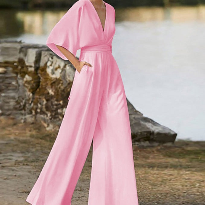 Combinaison Décolleté En V Lena Élégante Pour Jour Et Soirée Confort Et Sophistication Quotidienne
