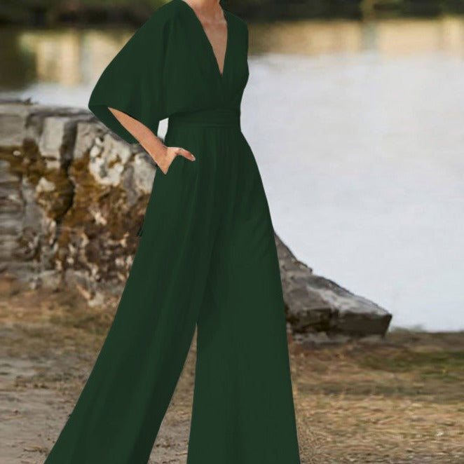 Combinaison Décolleté En V Lena Élégante Pour Jour Et Soirée Confort Et Sophistication Quotidienne