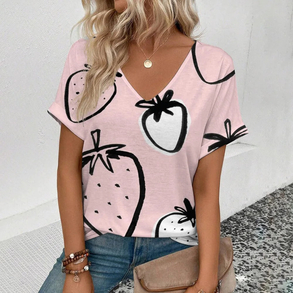 Annabel Fashion Fruit Print T-Shirt