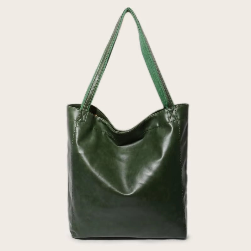 Amawinc Sac Tote Rétro En Faux Cuir Avec Grande Capacité Bandoulière Pour Usage Quotidien Polyvalent