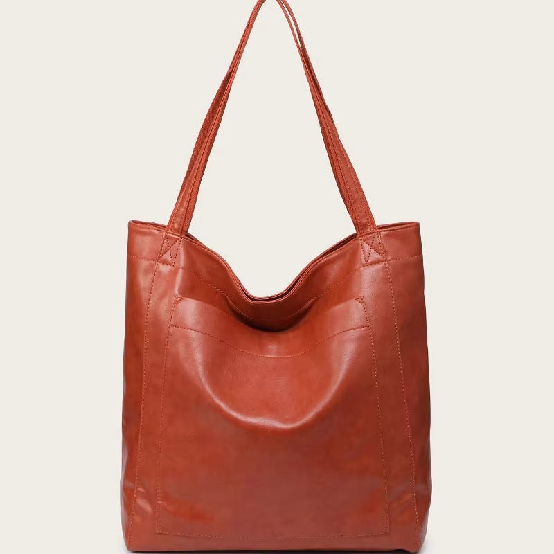 Amawinc Sac Tote Rétro En Faux Cuir Avec Grande Capacité Bandoulière Pour Usage Quotidien Polyvalent