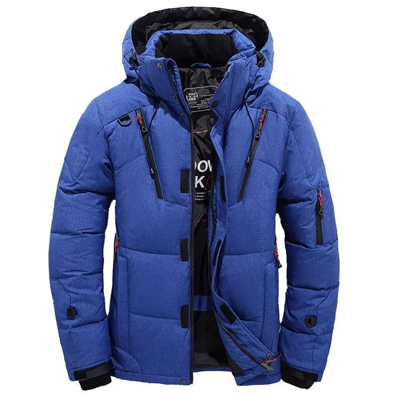 Veste Parka Homme Avec Capuche Minus 20 Degres Duvet D Oie Blanc Isolation Pour Extérieur Neige