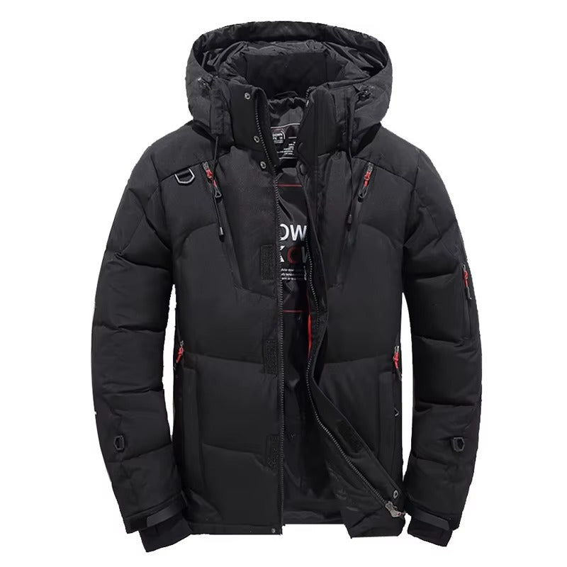 Veste Parka Homme Avec Capuche Minus 20 Degres Duvet D Oie Blanc Isolation Pour Extérieur Neige