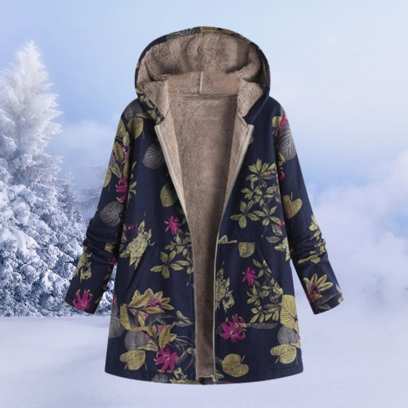 Damenjacke Felicia: warm und floral gemustert