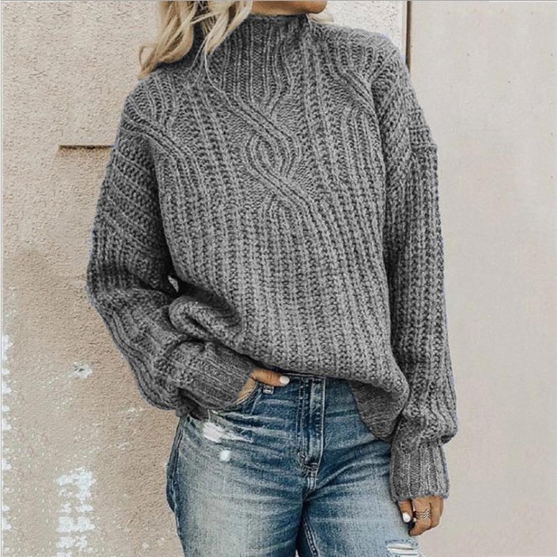Damenpullover Anja: Eleganter Pullover mit Zopfmuster