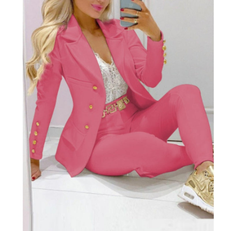 Avelena: Edles Damen-Anzugset mit Blazer und Hose