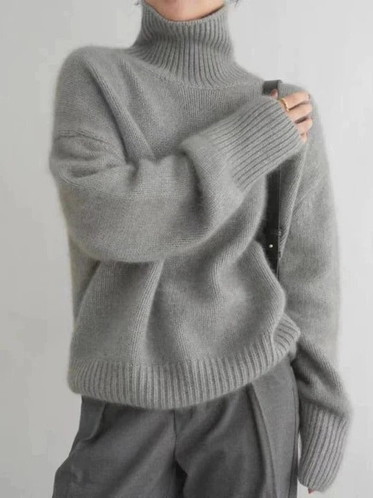 Pull Col Roulé Confortable Amawinc pour Hiver Chaud et Polyvalent Idéal pour Tenue Décontractée ou Semi Formelle