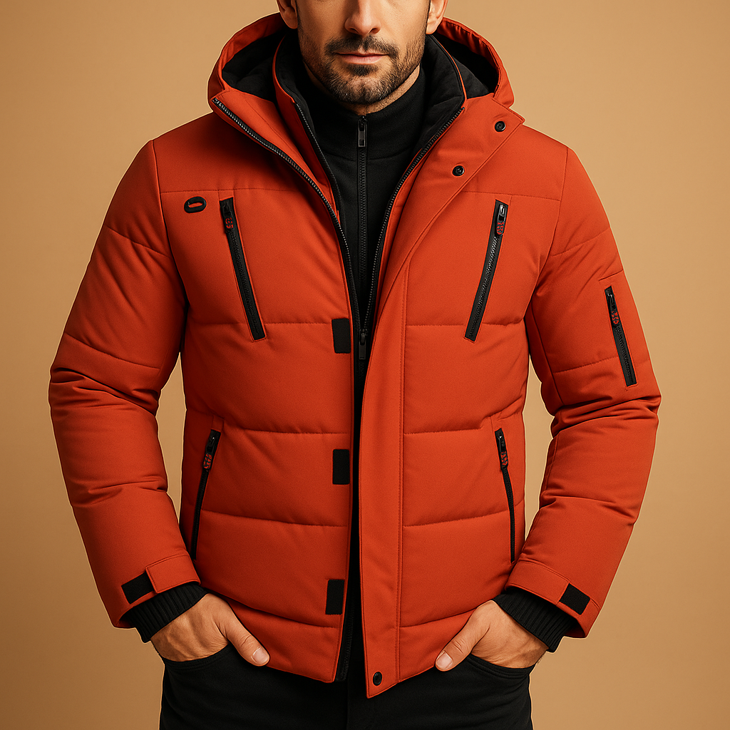 Veste Homme Blake Amawinc Puffer Hivernale Extérieure Avec Capuche Robuste Et Chaude Pour Plein Air Urbain