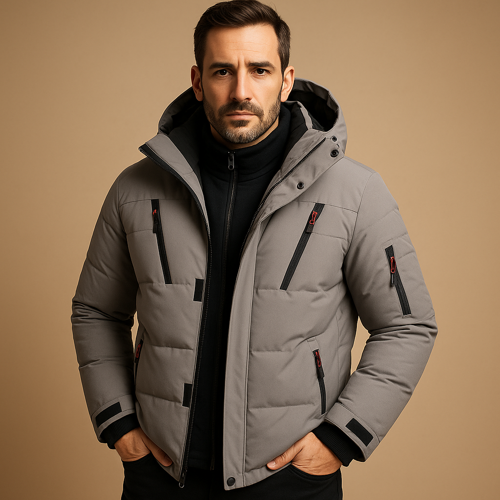 Veste Homme Blake Amawinc Puffer Hivernale Extérieure Avec Capuche Robuste Et Chaude Pour Plein Air Urbain