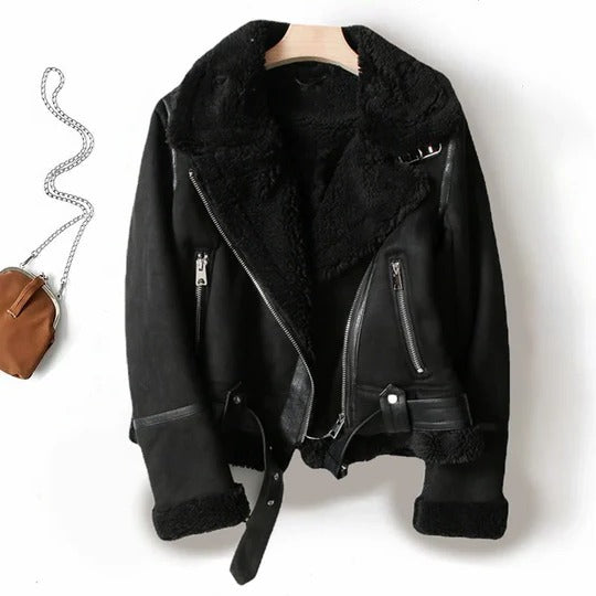 Veste Femme Mi Longue Texturée Avec Doublure Confortable Pratique Et Manches Côtes Ourlet Côtelé Ton Sombre
