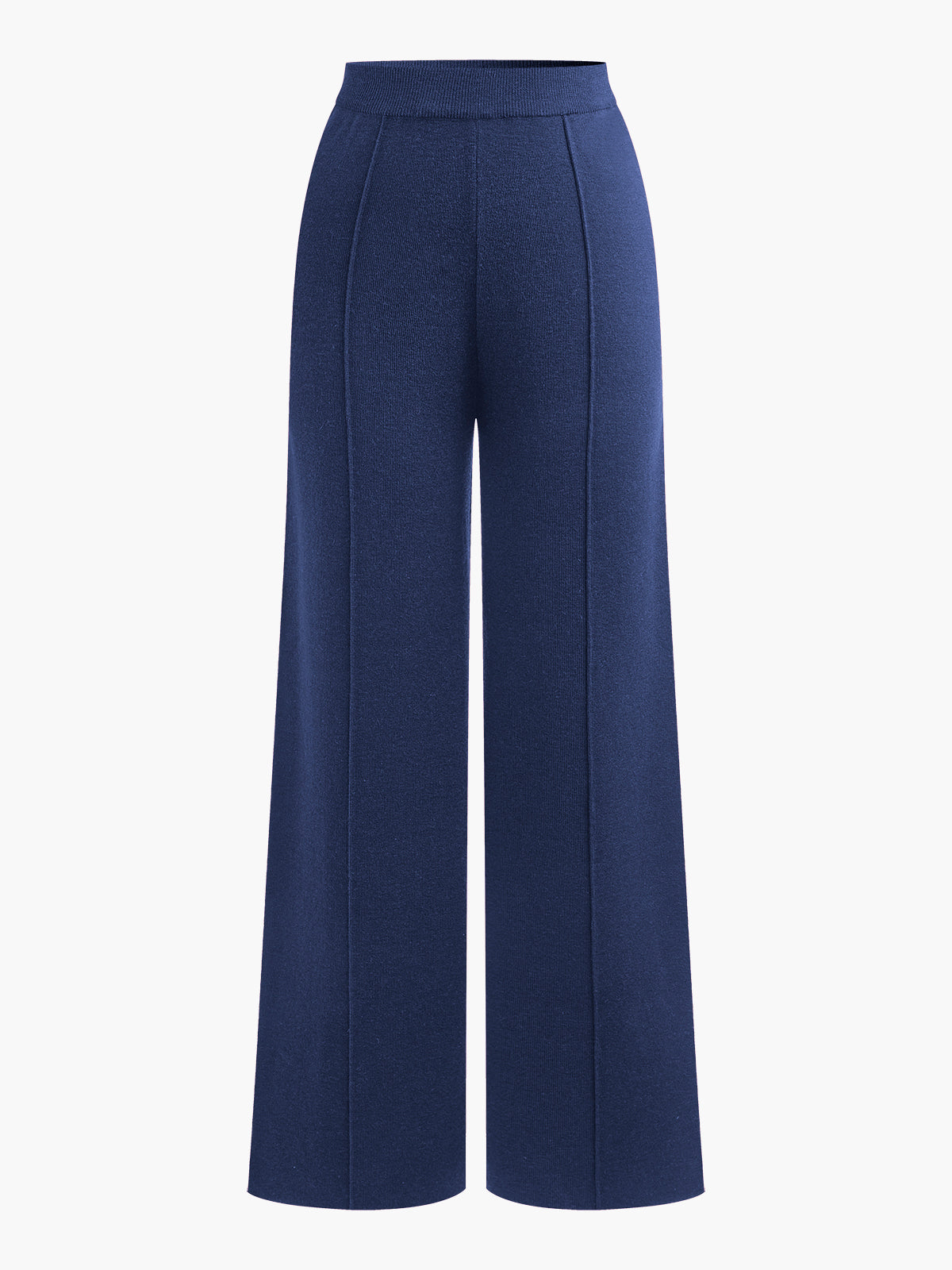 Pantalon Mélange Laine À Passepoil Élégant Taille Haute Coupe Skinny Pour Travail Et Loisirs