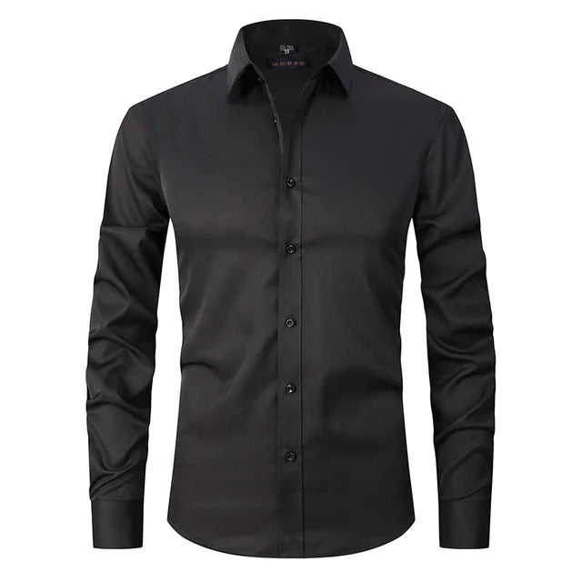 Chemise Homme Slim Fit À Boutonnage Amawinc Moderne Coupe Ajustée Pour Professionnels Et Décontractés