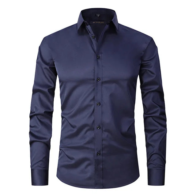 Chemise Homme Slim Fit À Boutonnage Amawinc Moderne Coupe Ajustée Pour Professionnels Et Décontractés