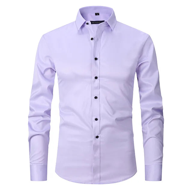 Chemise Homme Slim Fit À Boutonnage Amawinc Moderne Coupe Ajustée Pour Professionnels Et Décontractés