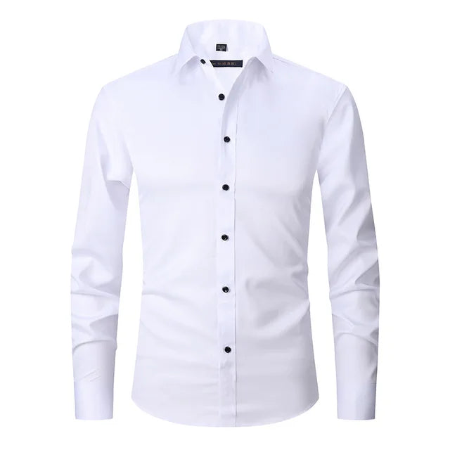 Chemise Homme Slim Fit À Boutonnage Amawinc Moderne Coupe Ajustée Pour Professionnels Et Décontractés