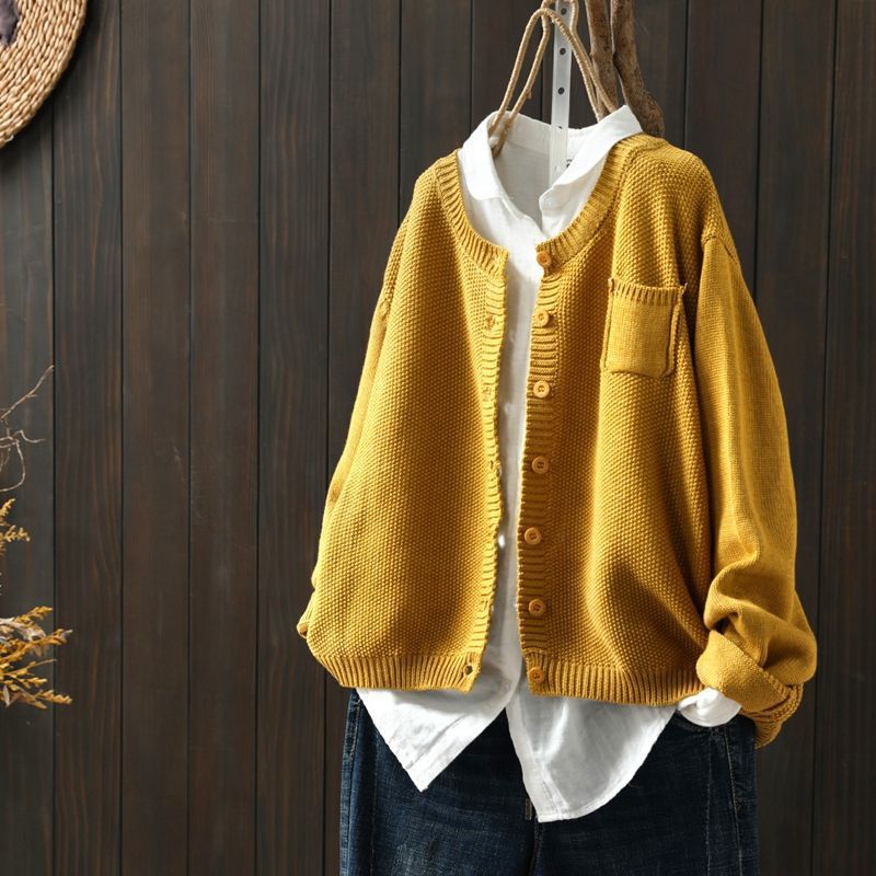 Sarah Cardigan En Maille Confortable Avec Boutons Pour Femmes Décontracté Et Élégant